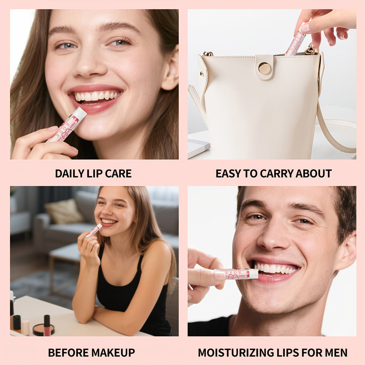 10-Pack: Tinted Moisturizing Lip Balm Set, Assorted Flavors Beauty & Personal Care - Tophatter Daily Deals