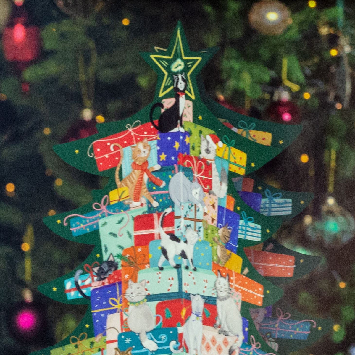 3D Christmas Tree Christmas Advent Calendar | Cats Large Picture Advent Calendar Advent Calendar - Tophatter Daily Deals