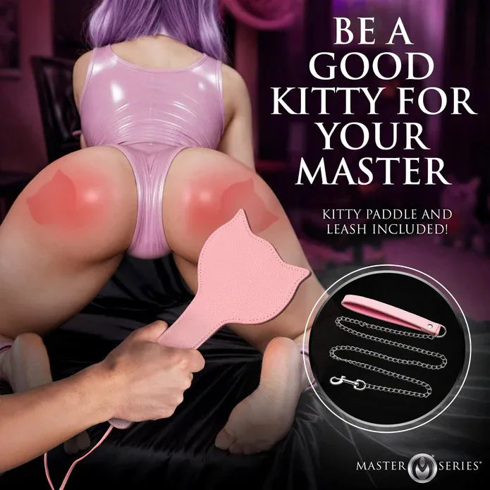 Kitty Bondage Set – Vegan Leather Adjustable Cuffs and Collar Bondage Set > Bondage Gear > Bondage Kits - Tophatter Daily Deals