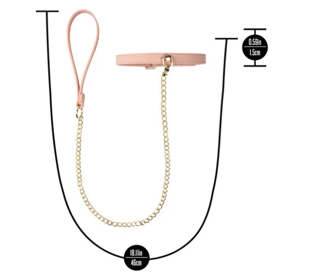 Temptasia Ardor – Adjustable Silicone Collar and Leash Set > Bondage Gear > Collars & Leashes - Tophatter Daily Deals