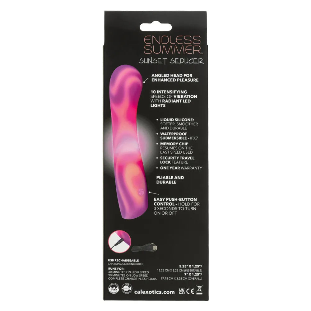 Endless Summer Sunset Seducer (Pink) – Waterproof Massager > Vibrators > Standard Vibrators - Tophatter Daily Deals