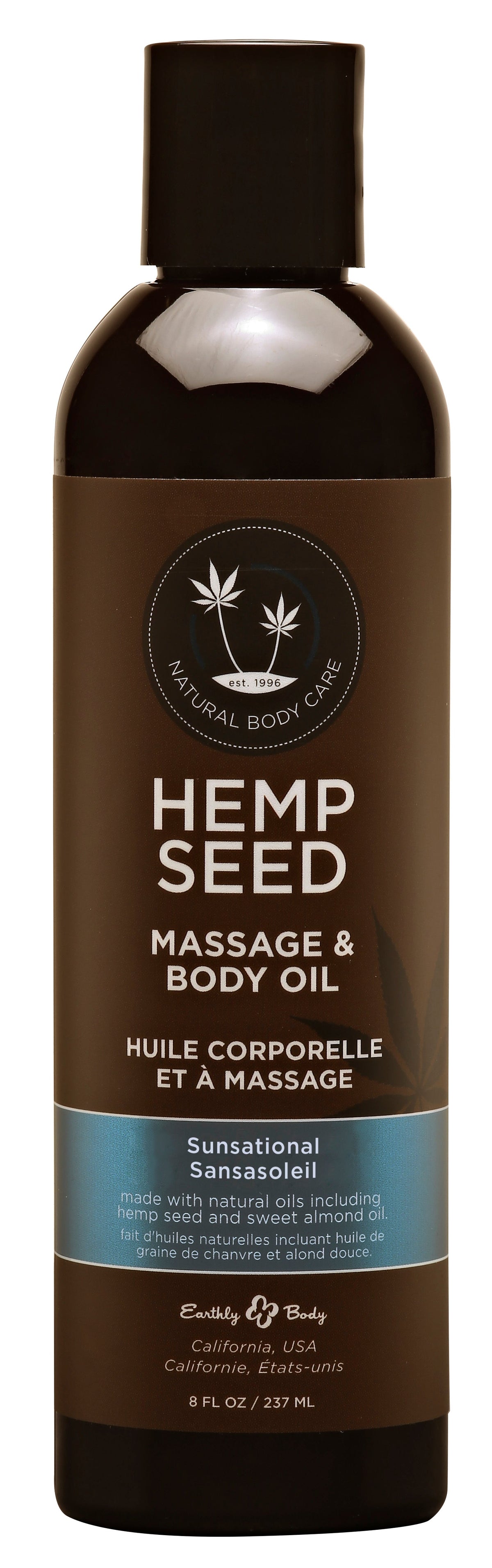 Hemp Seed Massage and Body Oil with Italian Bergamot Juniper Berries and White Wood 237 ml > Essentials > Massage Oil - Tophatter Daily Deals