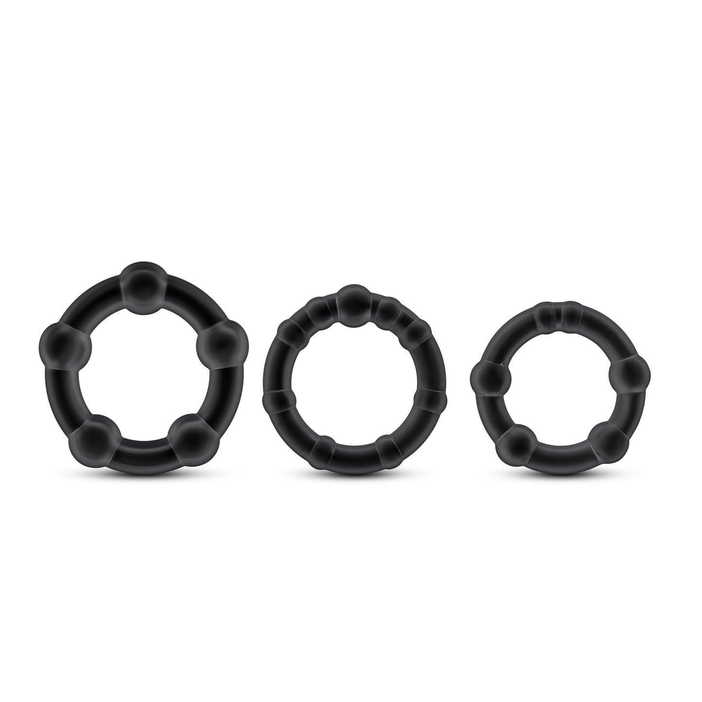 Stay Hard Beaded Cock Rings – Set of 3 Sizes Cock Rings > Cock Ring > Sets - Tophatter Daily Deals