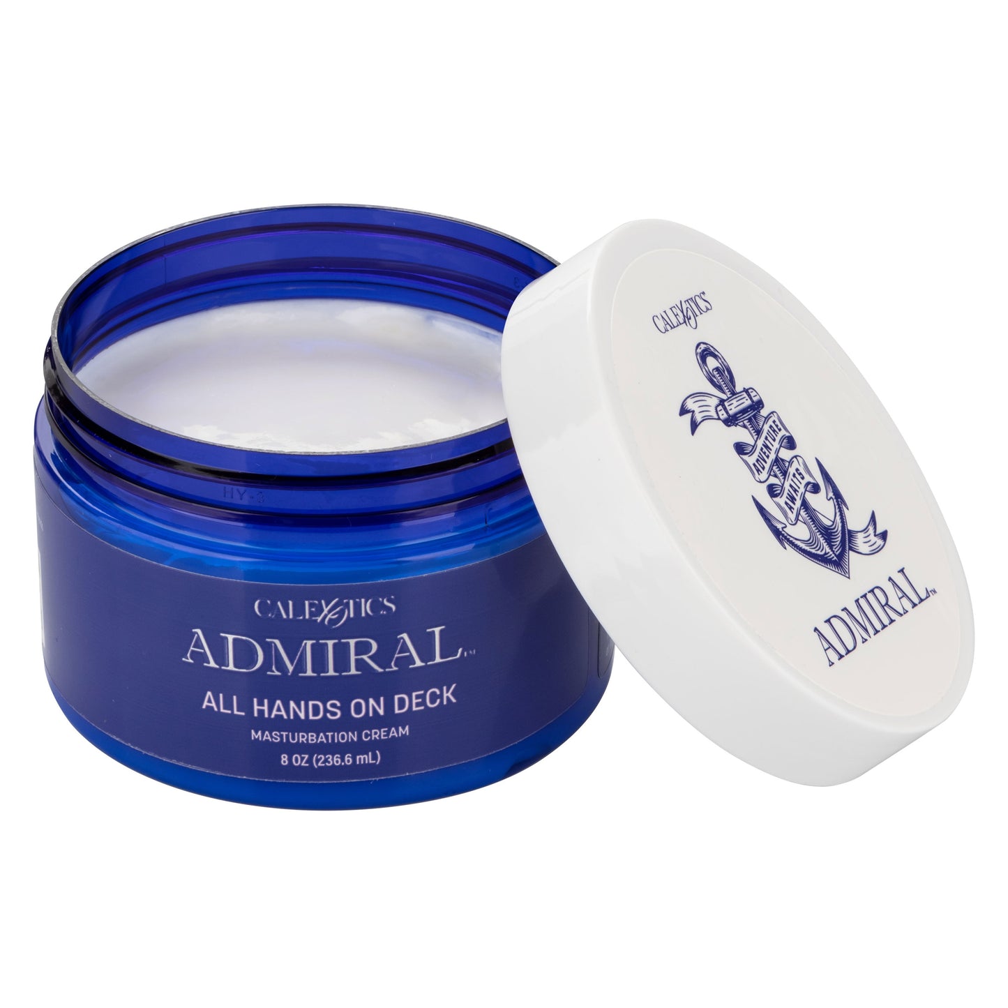 Admiral All Hands on Deck Masturbation Cream 8 Fl Oz Premium Moisturizing Lubricant with Almond Oil > Lube > Masturbation Cream - Tophatter Daily Deals