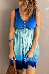 Double Take Scoop Neck Buttoned Sleeveless Magic Dress with Pockets Casual Dresses - Tophatter Daily Deals