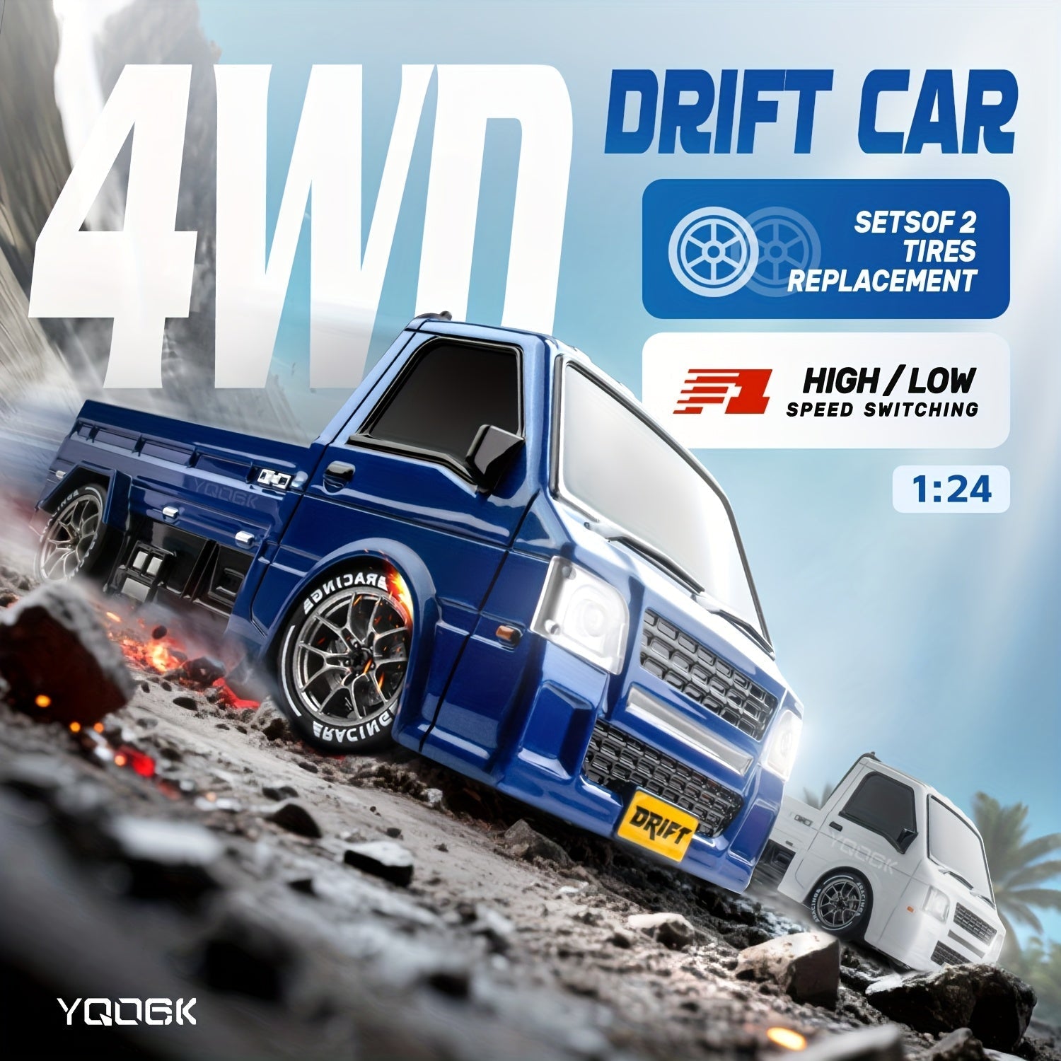 Remote Control Drift Car with Obstacle Course Remote Control Toys - Tophatter Daily Deals