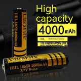 18650 Pointed Lithium Battery For Strong Light Flashlights 0 - Tophatter Daily Deals