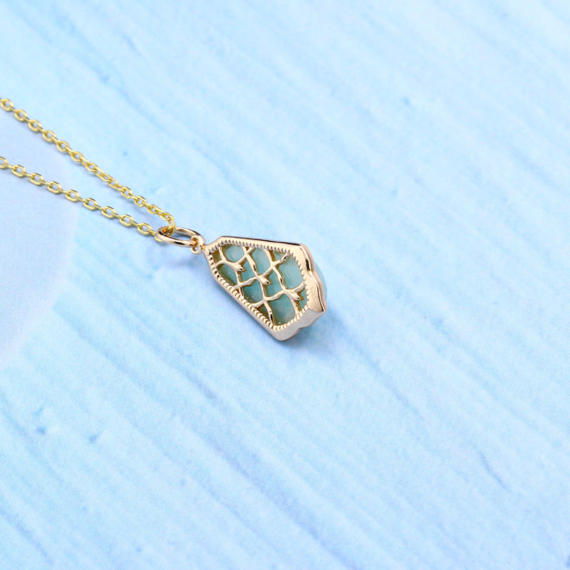 925 Silver Relief Tianhe Stone Double-sided Pendant 4 - Tophatter Daily Deals