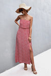 Strapless Split Maxi Dress Casual Dresses - Tophatter Daily Deals