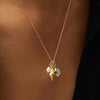 14K Gold-Plated Natural Crystal Conch Pendant Necklace Gold One Size Necklaces - Tophatter Daily Deals