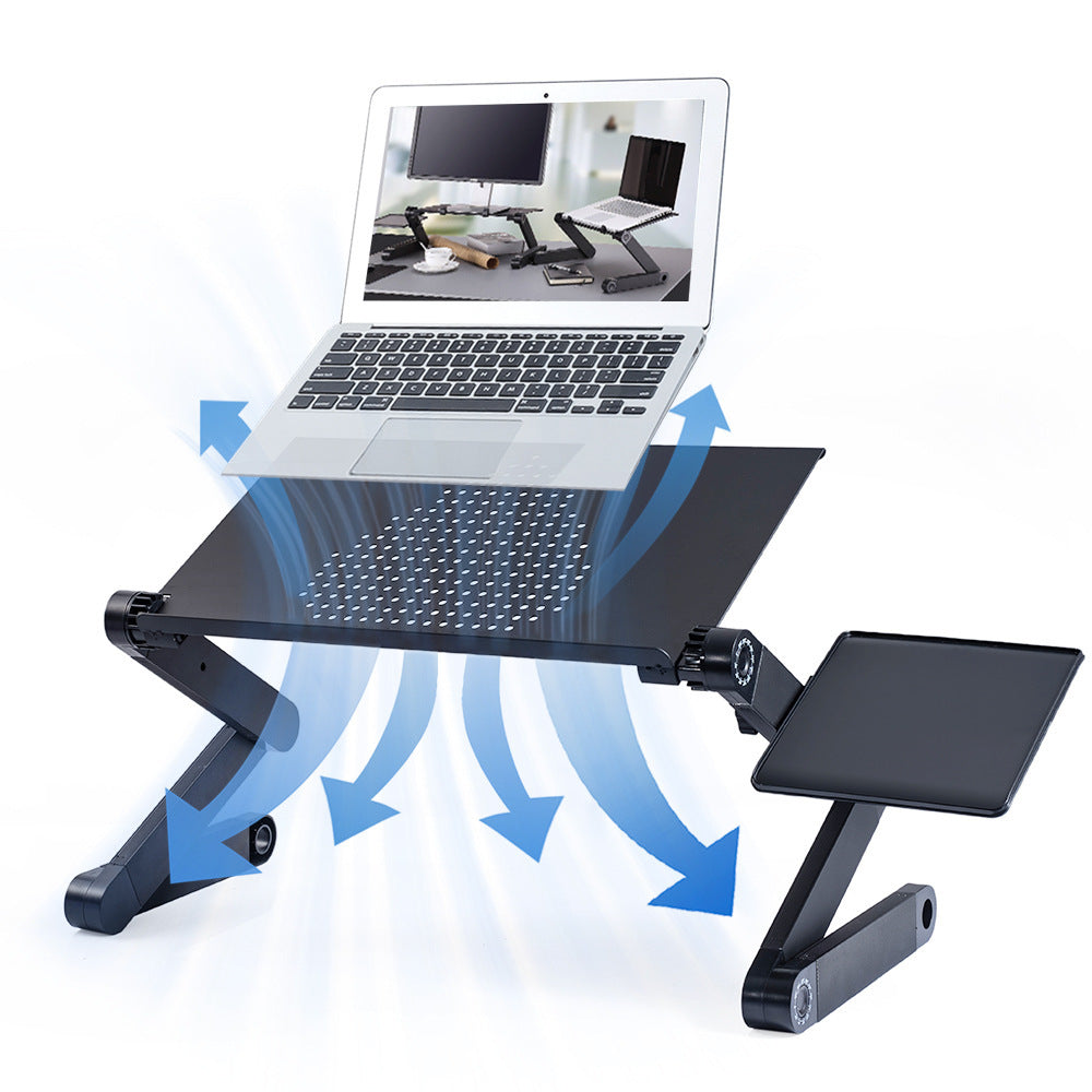 Aluminum Alloy Laptop Desk Folding Table 0 - Tophatter Daily Deals