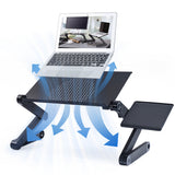 Aluminum Alloy Laptop Desk Folding Table 0 - Tophatter Daily Deals