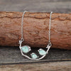 Artificial Turquoise Silver-Plated Necklace Silver One Size Necklaces - Tophatter Daily Deals