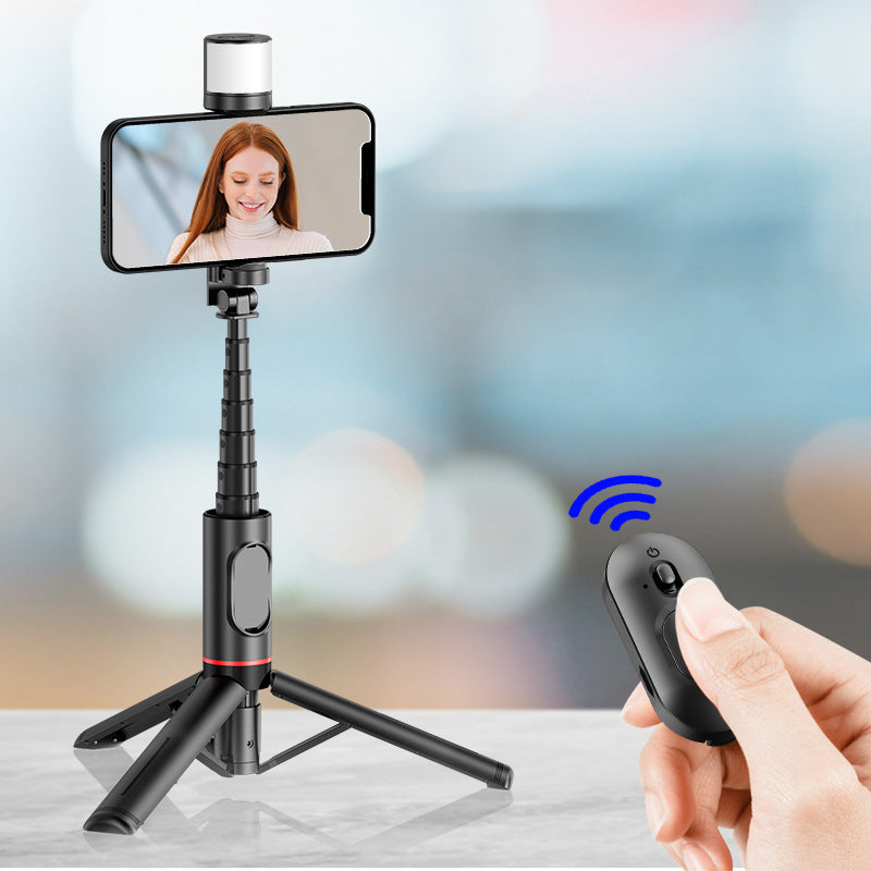 Bluetooth Remote Control Mobile Phone Selfie Stick Integrated Tripod 0 - Tophatter Daily Deals