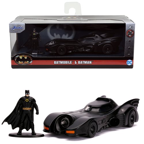 Batman (1989) – Batmobile with Figure Hollywood Rides Diecast Model Diecast Model Car - Tophatter Daily Deals