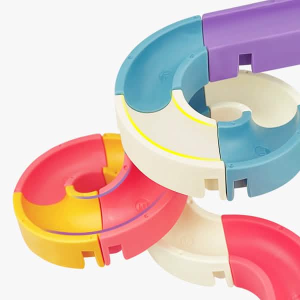 Baby Bath Toys DIY Marble Race Run Assembling Track Toys & Games - Tophatter Daily Deals