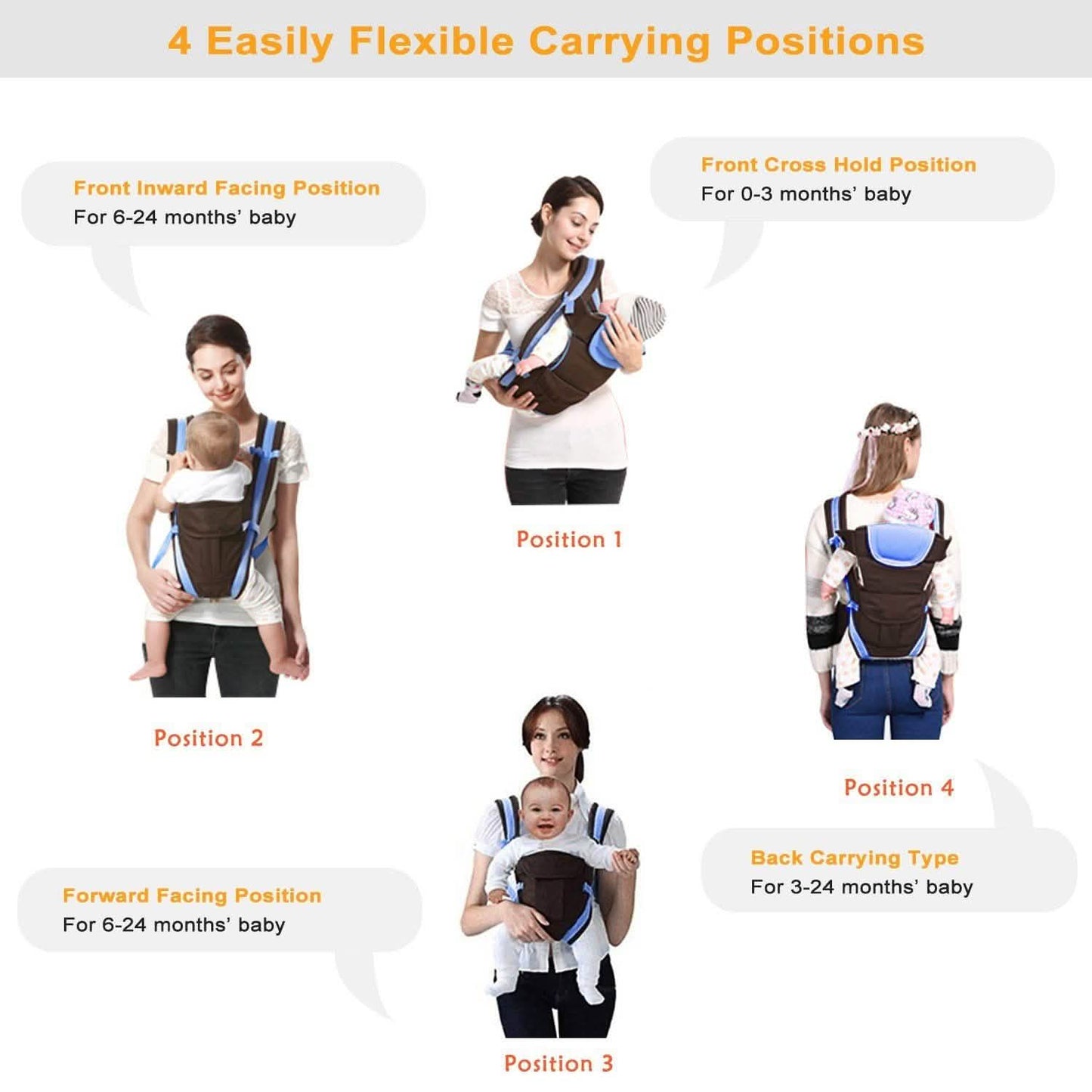 Baby Carrier Breathable Adjustable Wrap Baby Gear - Tophatter Daily Deals