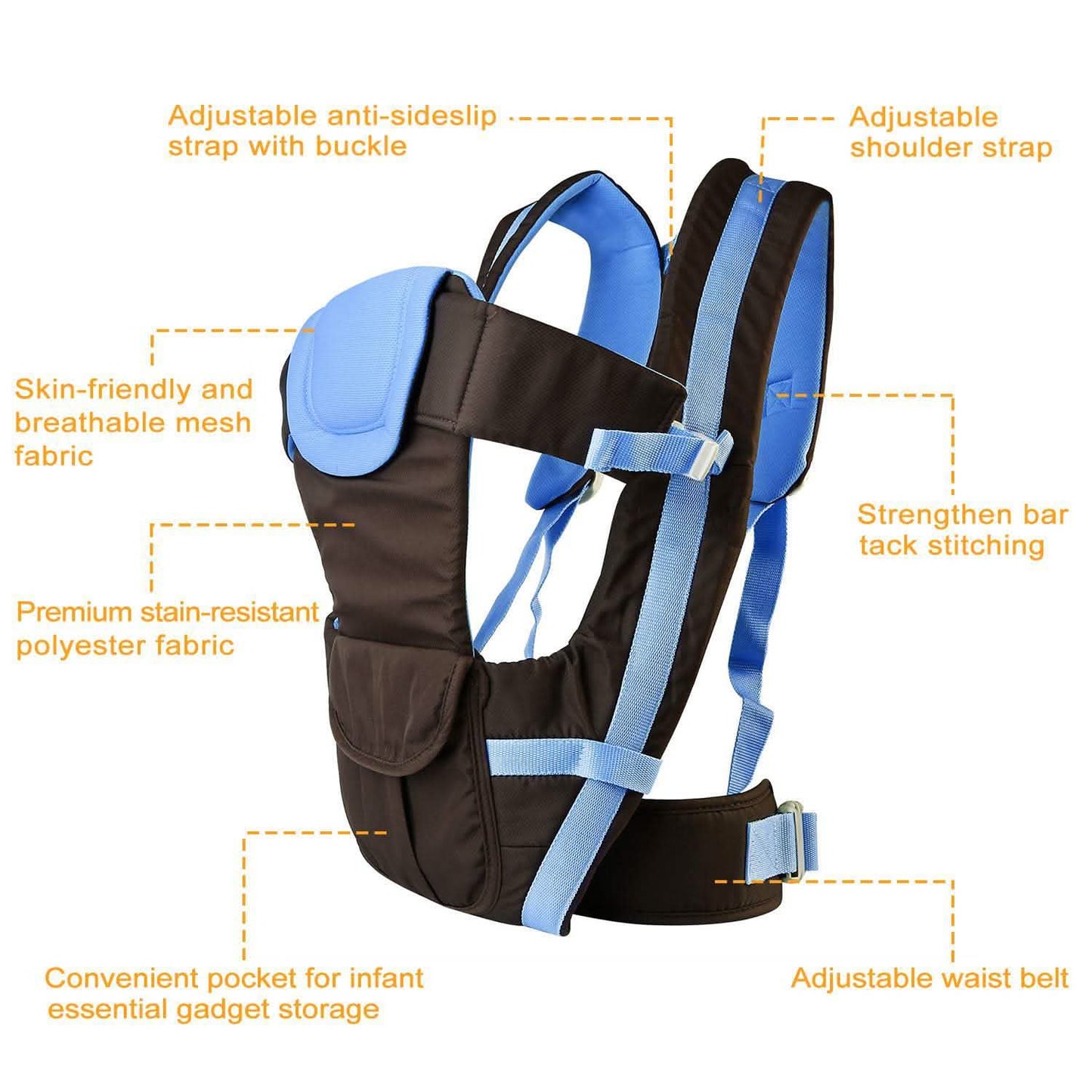 Baby Carrier Breathable Adjustable Wrap Baby Gear - Tophatter Daily Deals