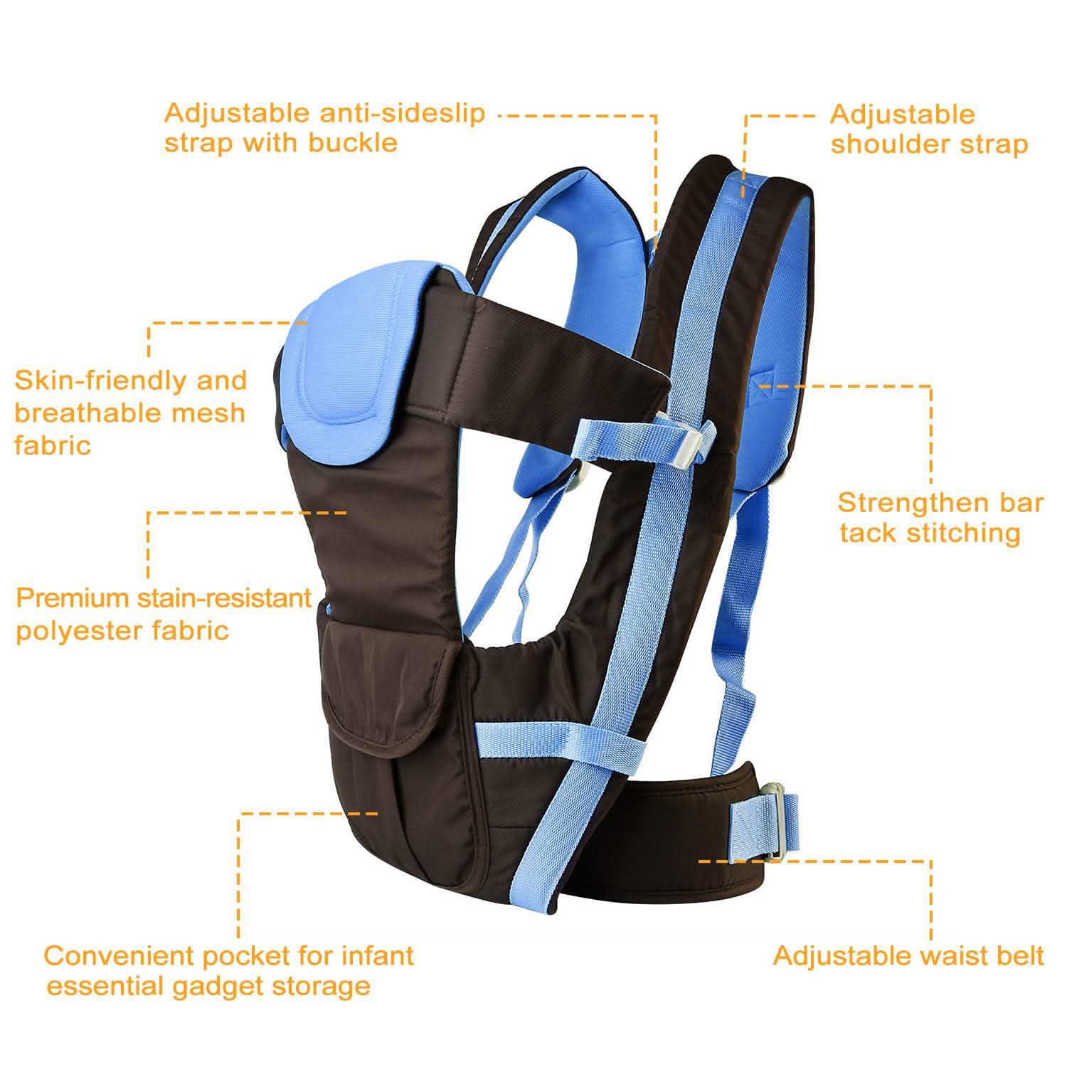Baby Carrier Breathable Adjustable Wrap Baby Gear - Tophatter Daily Deals