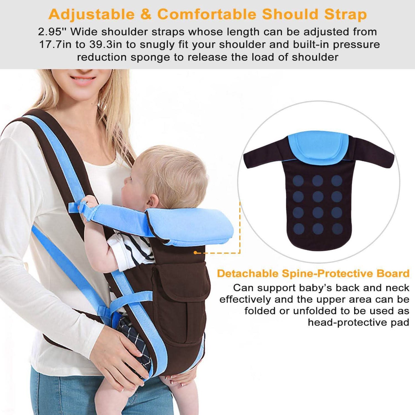 Baby Carrier Breathable Adjustable Wrap Baby Gear - Tophatter Daily Deals