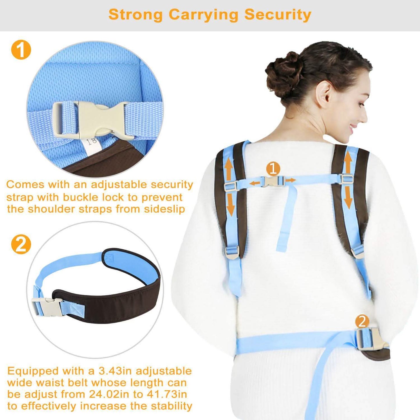 Baby Carrier Breathable Adjustable Wrap Baby Gear - Tophatter Daily Deals