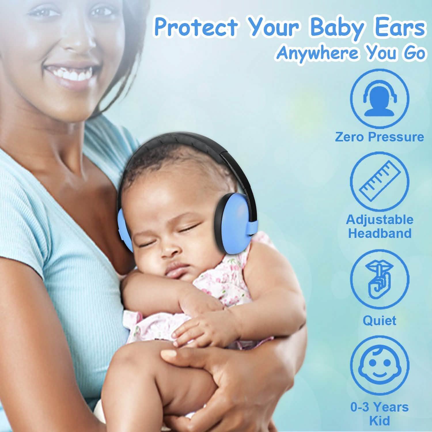 Baby Earmuffs Hearing Protection Baby Gear - Tophatter Daily Deals