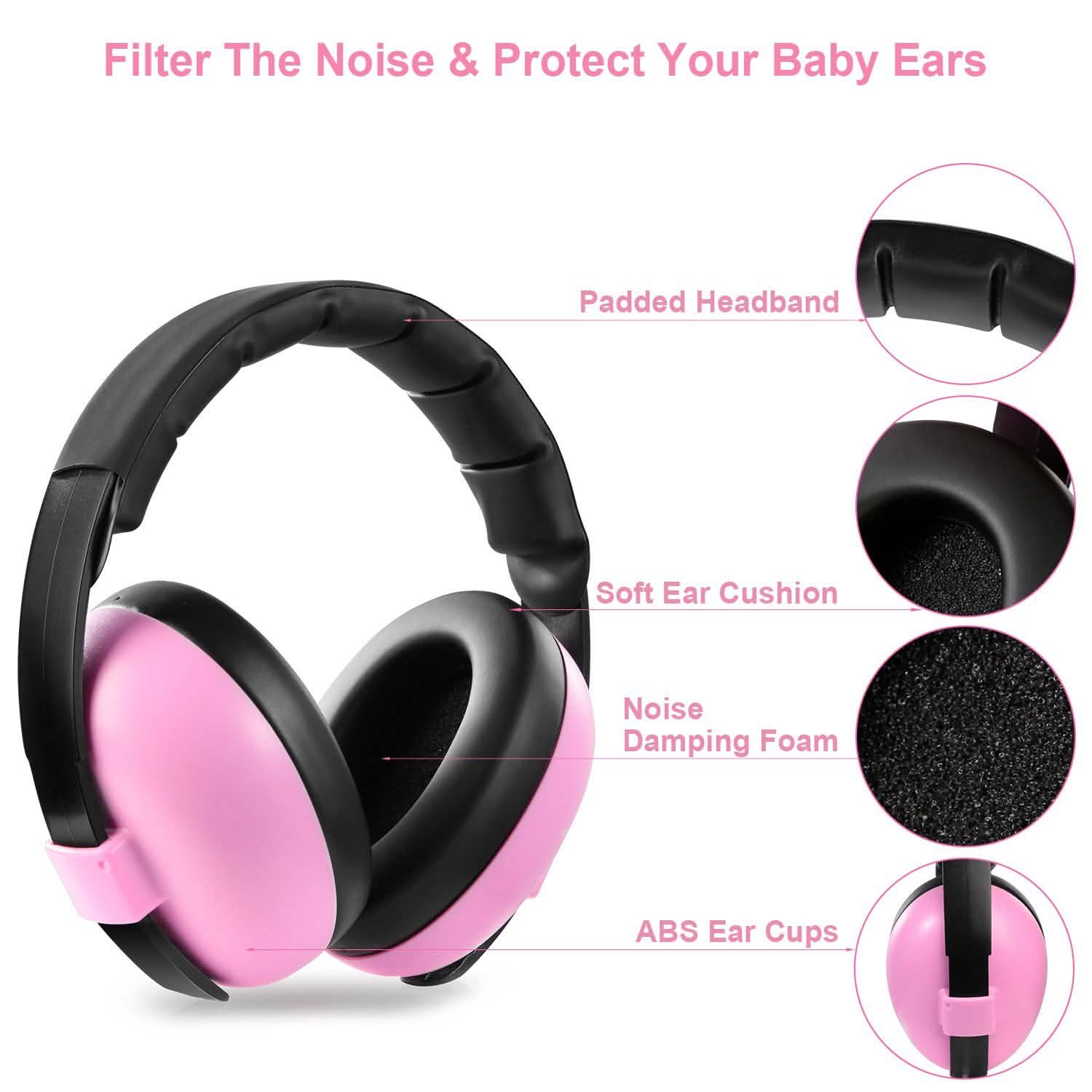 Baby Earmuffs Hearing Protection Baby Gear - Tophatter Daily Deals
