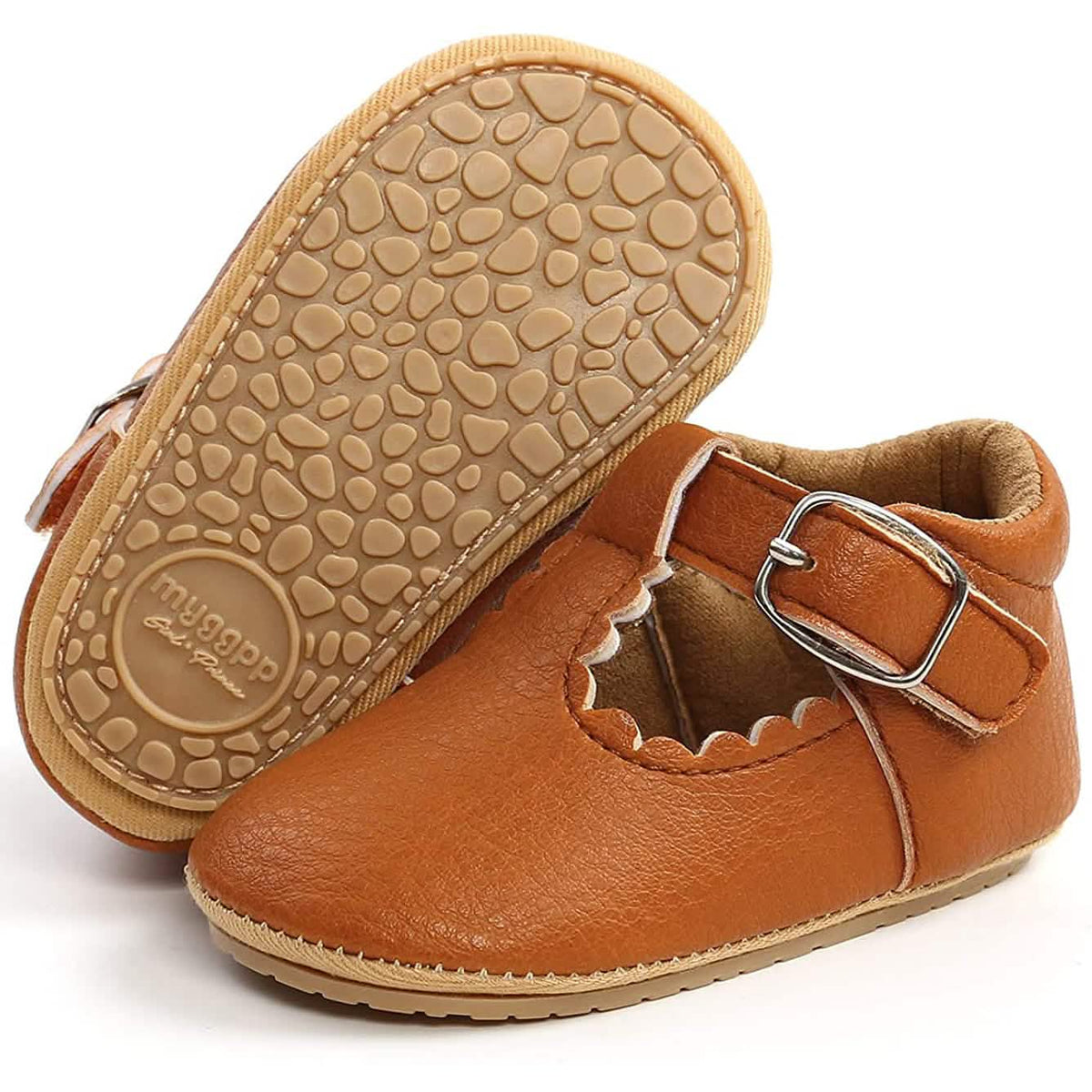 Baby Girl Flat Shoes Brown Kids' & Baby Clothing - Tophatter Daily Deals