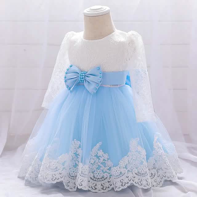 Baby Girls' Basic Christening Floral Dress Kids' & Baby Clothing - Tophatter Daily Deals