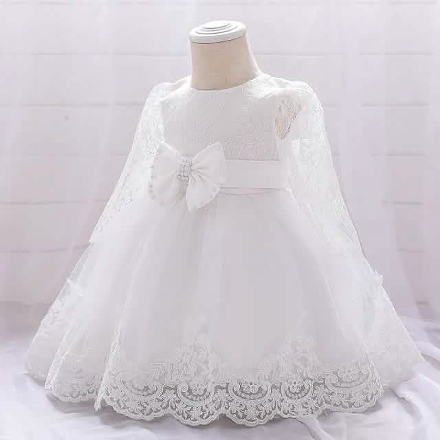 Baby Girls' Basic Christening Floral Dress Kids' & Baby Clothing - Tophatter Daily Deals