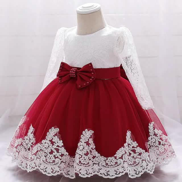 Baby Girls' Basic Christening Floral Dress Kids' & Baby Clothing - Tophatter Daily Deals