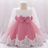 Baby Girls' Basic Christening Floral Dress Rose Kids' & Baby Clothing - Tophatter Daily Deals