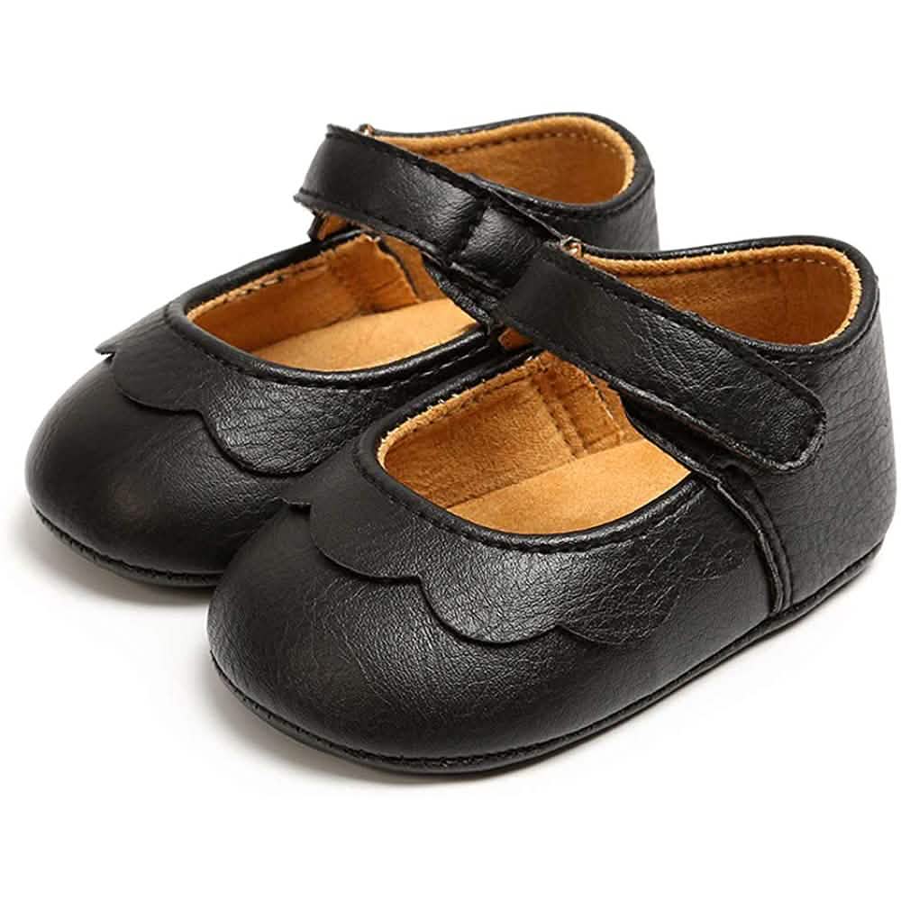 Baby Girls Mary Jane Flats Non-Slip Toddler First Walkers Princess Dress Shoes Black Kids' & Baby Clothing - Tophatter Daily Deals