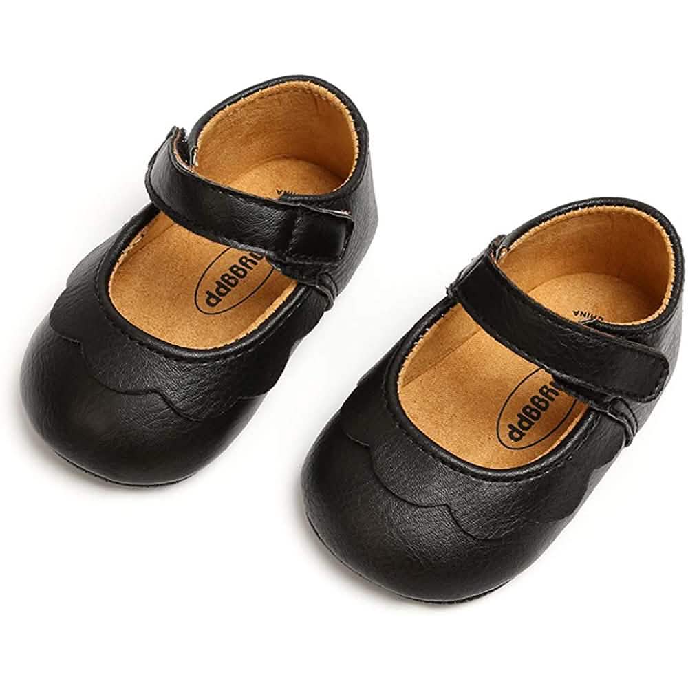 Baby Girls Mary Jane Flats Non-Slip Toddler First Walkers Princess Dress Shoes Kids' & Baby Clothing - Tophatter Daily Deals