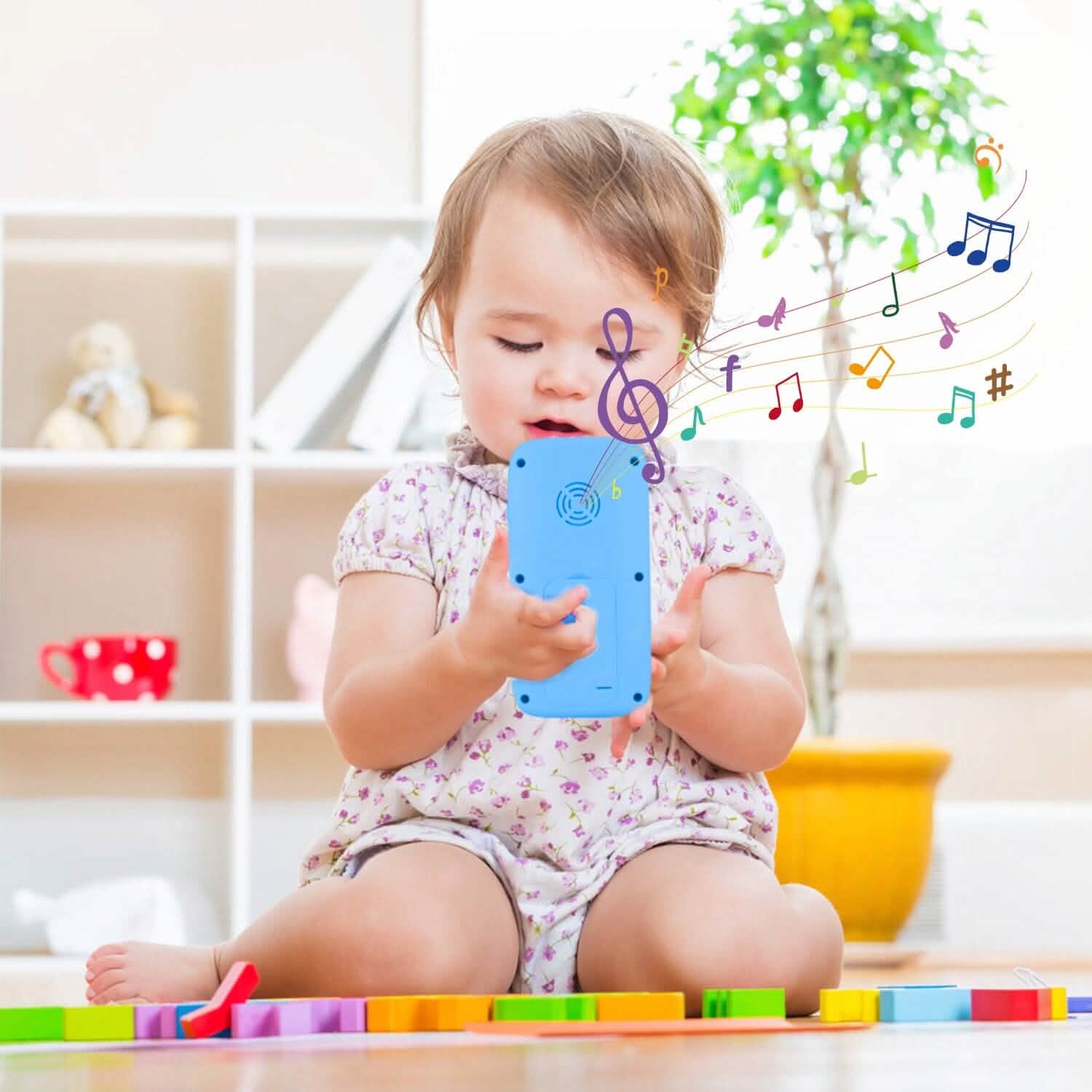 Baby Infant Interactive Educational Phone with Music Light Toys & Games - Tophatter Daily Deals