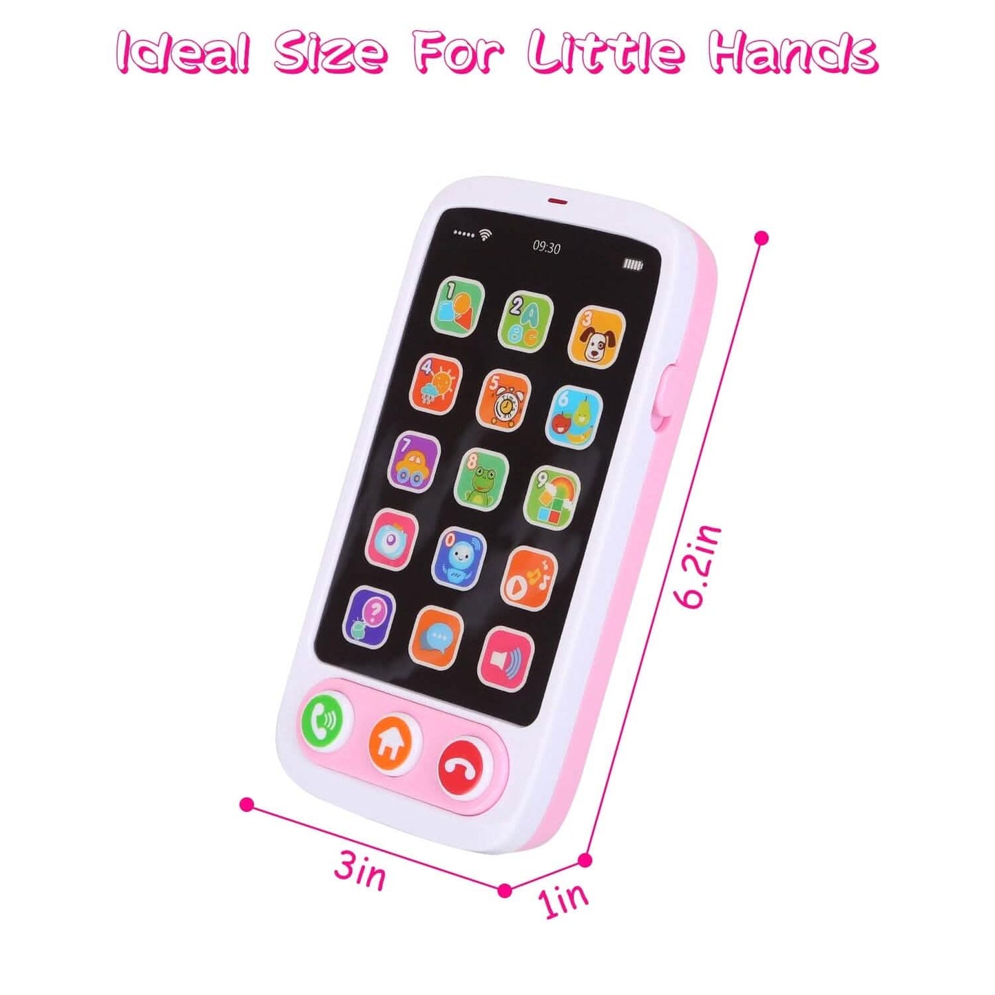 Baby Infant Interactive Educational Phone with Music Light Toys & Games - Tophatter Daily Deals