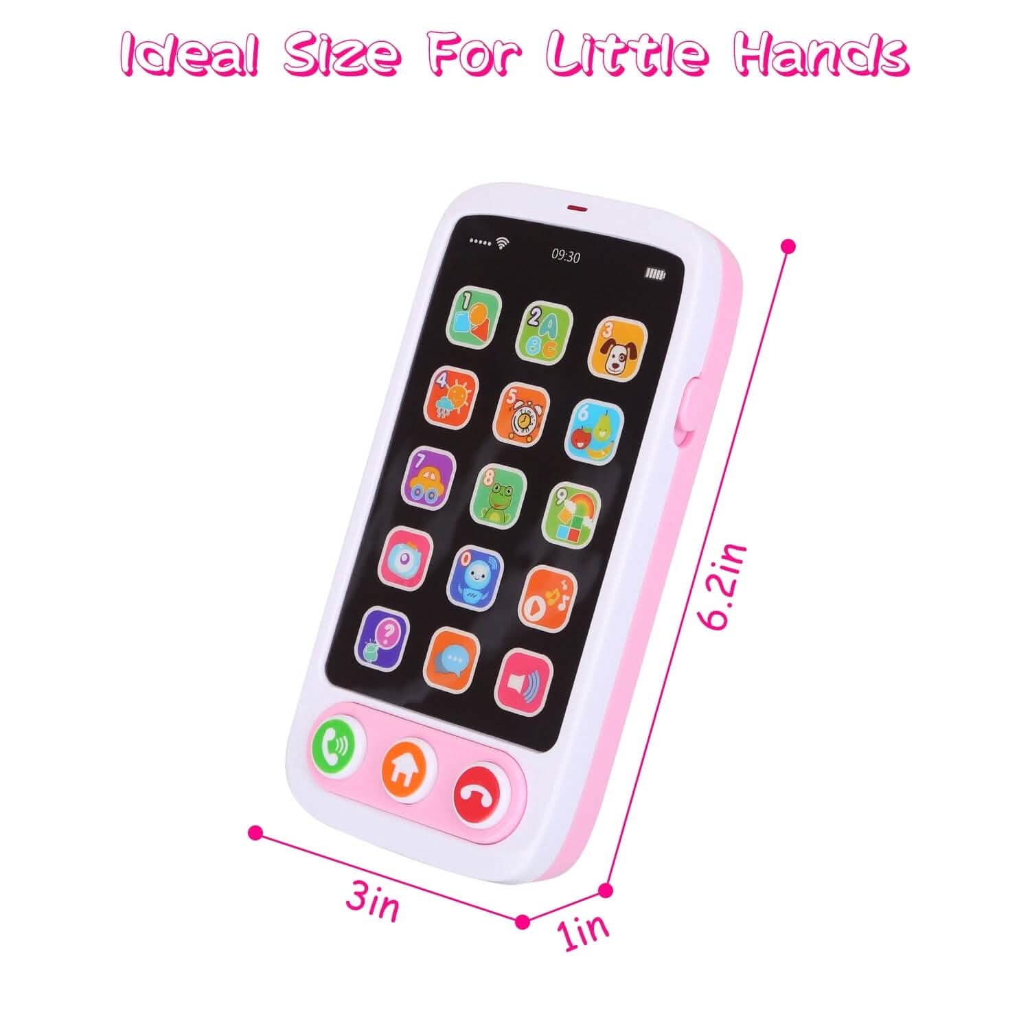 Baby Infant Interactive Educational Phone with Music Light Toys & Games - Tophatter Daily Deals