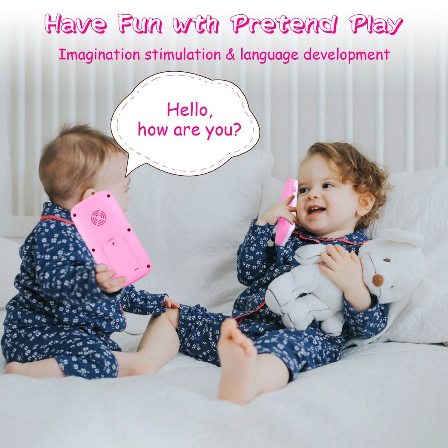 Baby Infant Interactive Educational Phone with Music Light Toys & Games - Tophatter Daily Deals