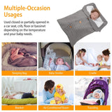 Baby Knit Swaddle Blanket Wrap with Buttons Baby Gear - Tophatter Daily Deals