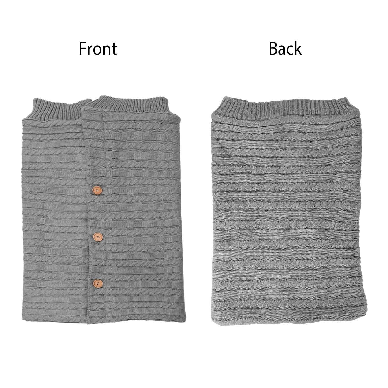 Baby Knit Swaddle Blanket Wrap with Buttons Baby Gear - Tophatter Daily Deals