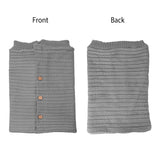 Baby Knit Swaddle Blanket Wrap with Buttons Baby Gear - Tophatter Daily Deals