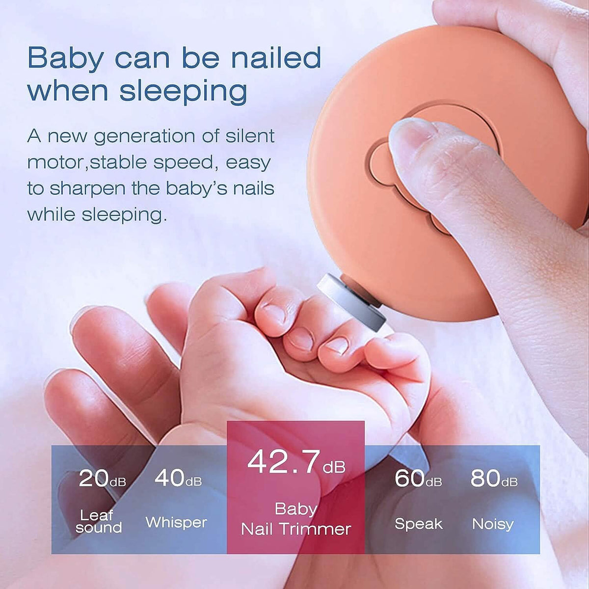 Baby Nail Clippers Baby Safe Electric Trimmer Nail File Kit Baby Gear - Tophatter Daily Deals