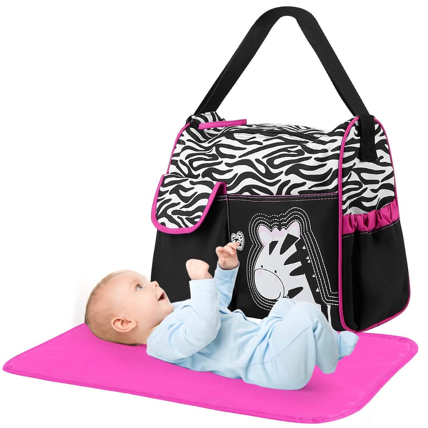 Baby Nappy Diaper Bags Pink Baby Gear - Tophatter Daily Deals