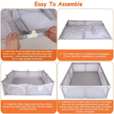 Baby Playpen with Anti-Suction Base Zipper Door Baby Gear - Tophatter Daily Deals