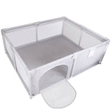 Baby Playpen with Anti-Suction Base Zipper Door Baby Gear - Tophatter Daily Deals