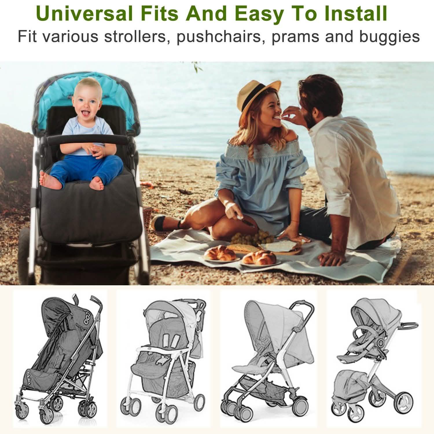 Baby Stroller Sleeping Bag Newborn Swaddle Wrap Toddler Footmuff Blanket Baby Gear - Tophatter Daily Deals