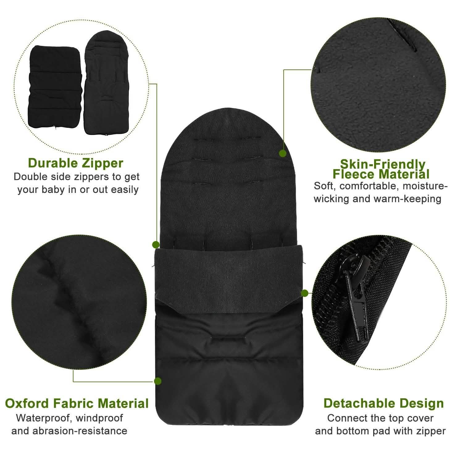 Baby Stroller Sleeping Bag Newborn Swaddle Wrap Toddler Footmuff Blanket Baby Gear - Tophatter Daily Deals