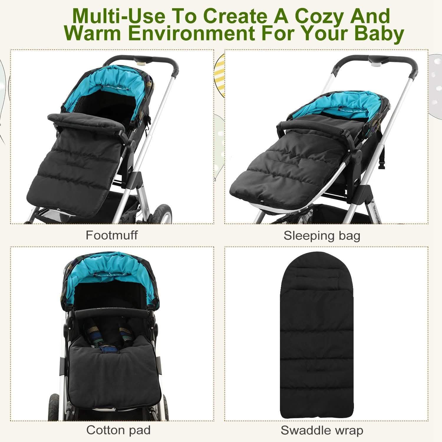 Baby Stroller Sleeping Bag Newborn Swaddle Wrap Toddler Footmuff Blanket Baby Gear - Tophatter Daily Deals