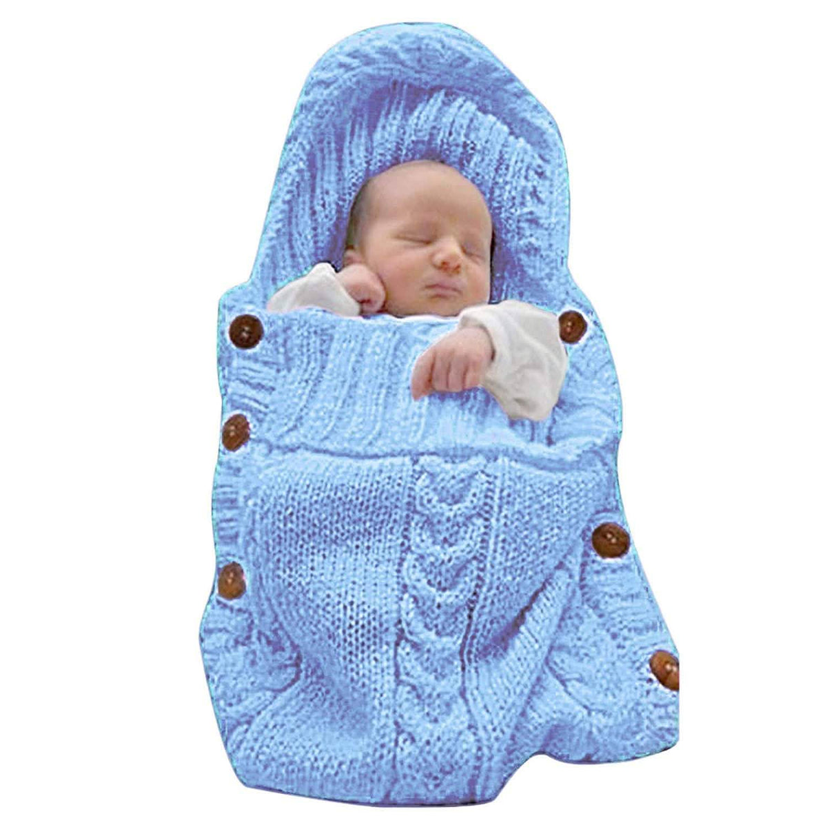 Baby Wrap Swaddle Blanket Baby Blue Baby Gear - Tophatter Daily Deals