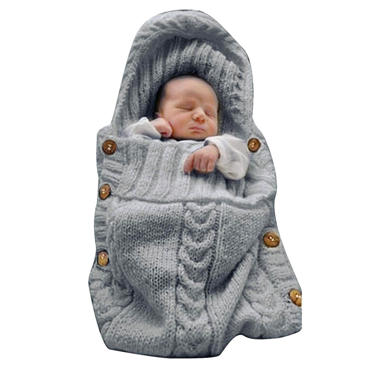 Baby Wrap Swaddle Blanket Dark Gray Baby Gear - Tophatter Daily Deals